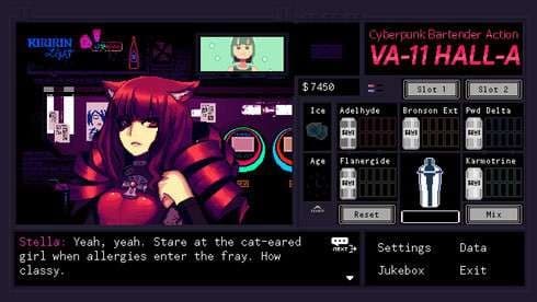 VA-11 Hall-A: Cyberpunk Bartender Action screenshot 3