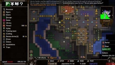 KeeperRL screenshot 1