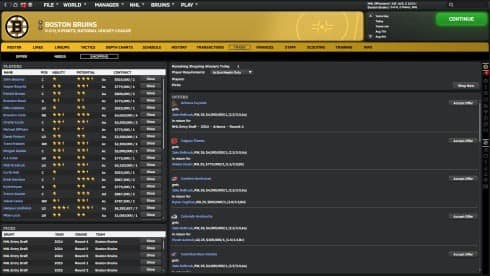 特许经营曲棍球经理10 screenshot 2